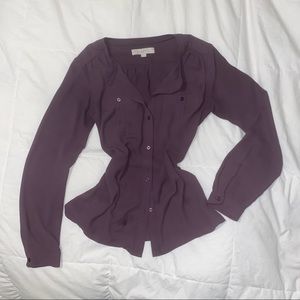 Adorable plum blouse by the LOFT 💜